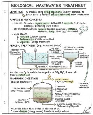 Biological Wastewater Treatment: Principles, Processes, and Sustainability