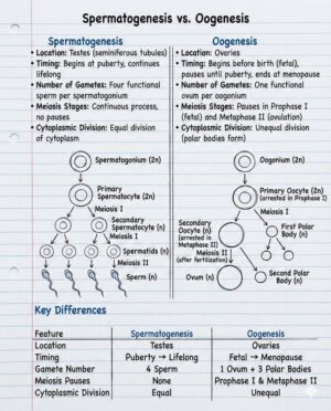 Spermatogenesis vs. Oogenesis: The Two Divergent Paths of Gamete Formation