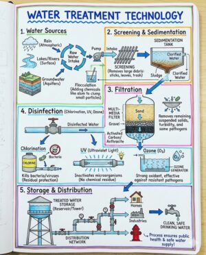 Modern Water Treatment: Processes, Innovations, and Public Health Protection