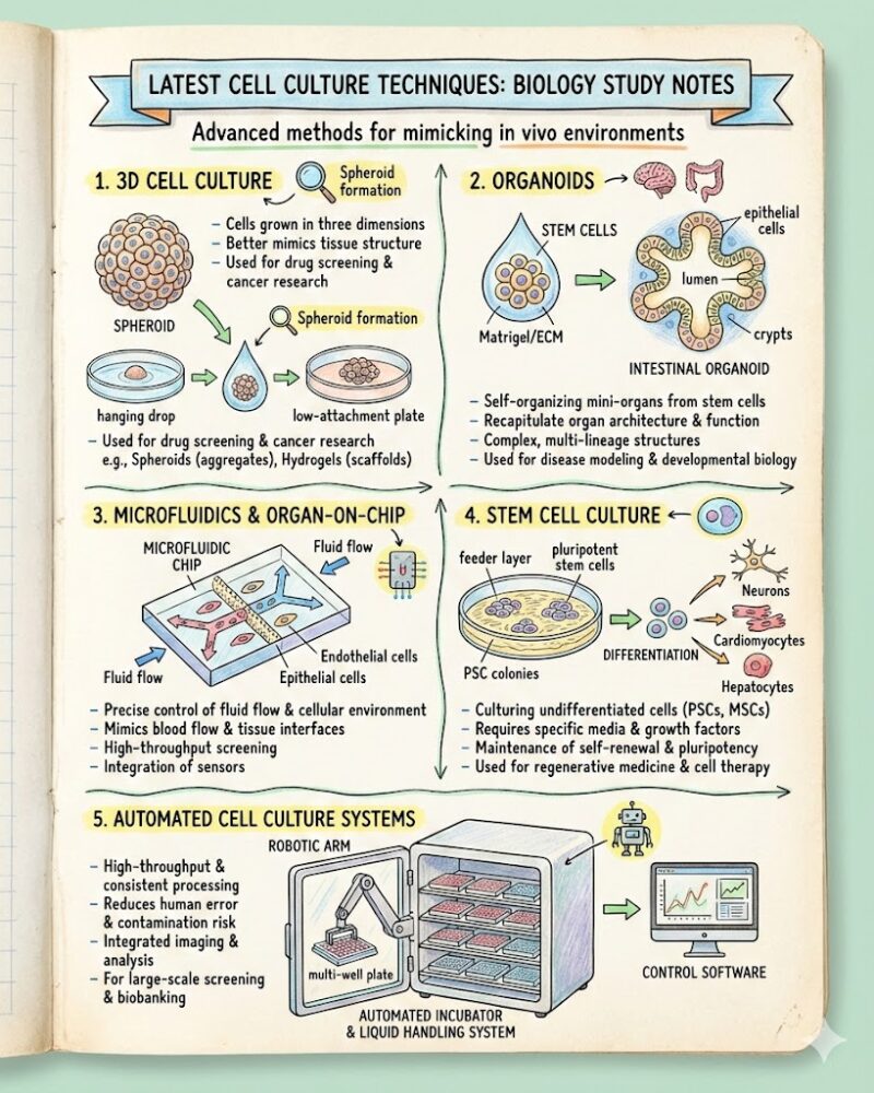 Latest cell culture techniques