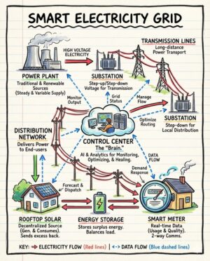 The Smart Grid: Transforming Electricity Infrastructure for a Sustainable Future