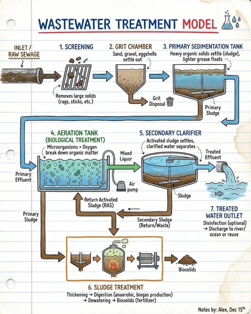 wastewater treatment model