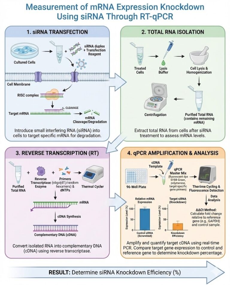 Measurement of mRNA Expression Knockdown Using siRNA Through RT-qPCR