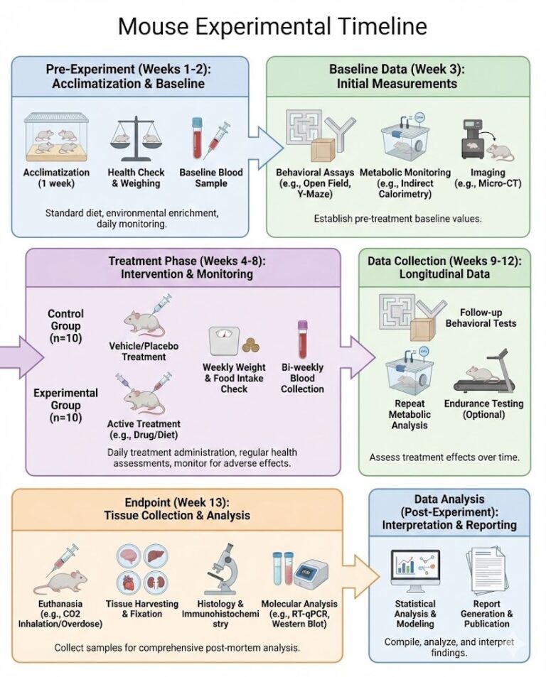 Mouse Experimental Timeline