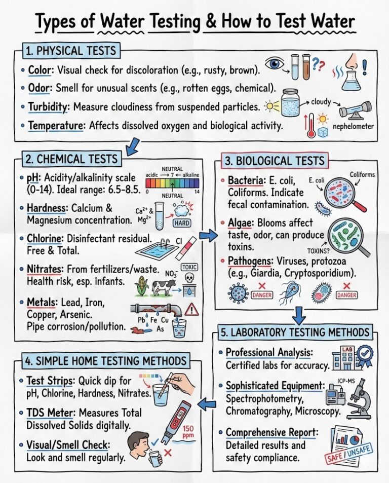Types of Water Testing & How to Test Water