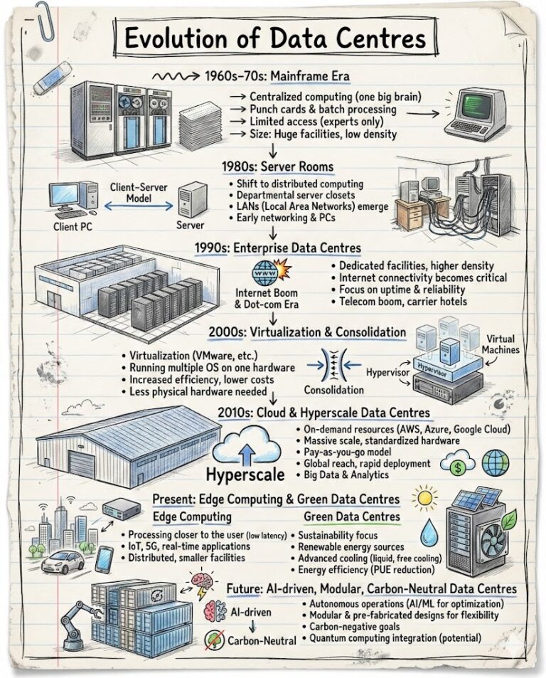 Evolution of Data Centres