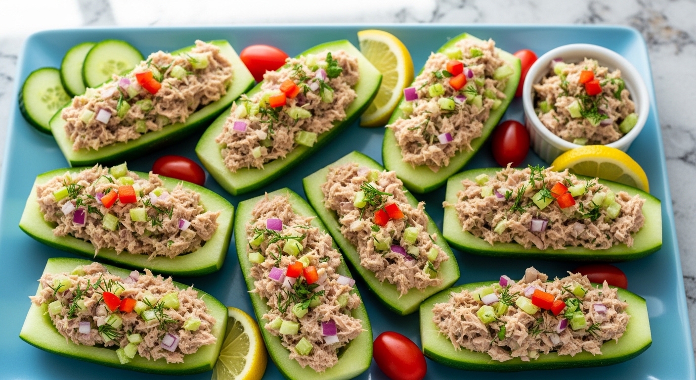 Keto Tuna Cucumber Boats: A Light, Flavorful Low-Carb Delight