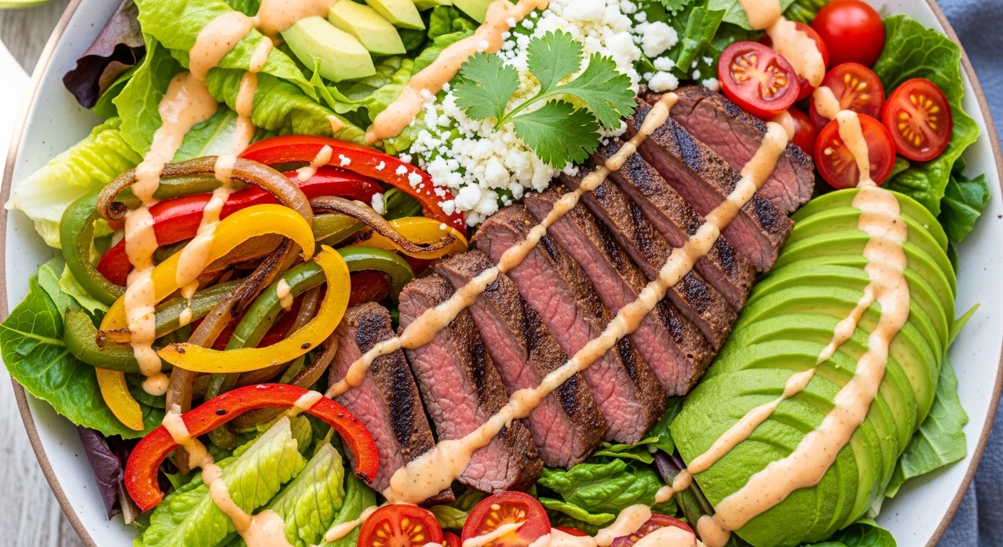 Keto Steak Fajita Salad: A Low-Carb Twist on a Tex-Mex Classic