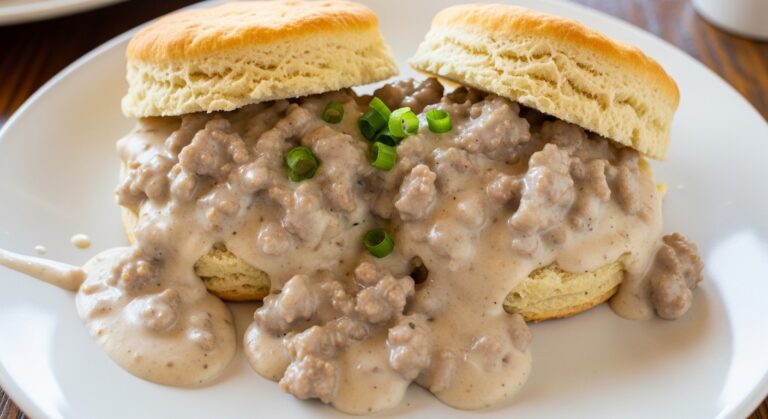 Sausage Gravy Biscuit Plate: A Hearty Southern Comfort Classic