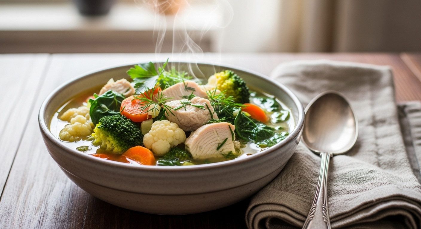 Keto Chicken Vegetable Soup: A Flavorful, Low-Carb Comfort Meal
