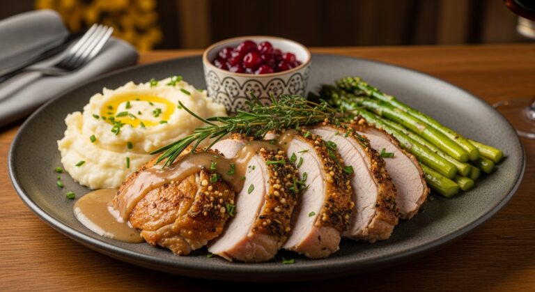 Garlic Herb Turkey Plate: A Flavorful Twist on Classic Comfort