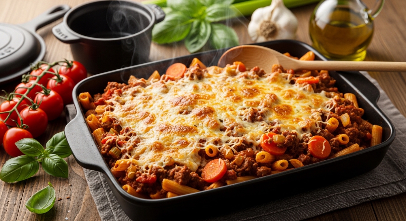 Bolognese Bake: A Hearty, One-Pot Comfort Classic