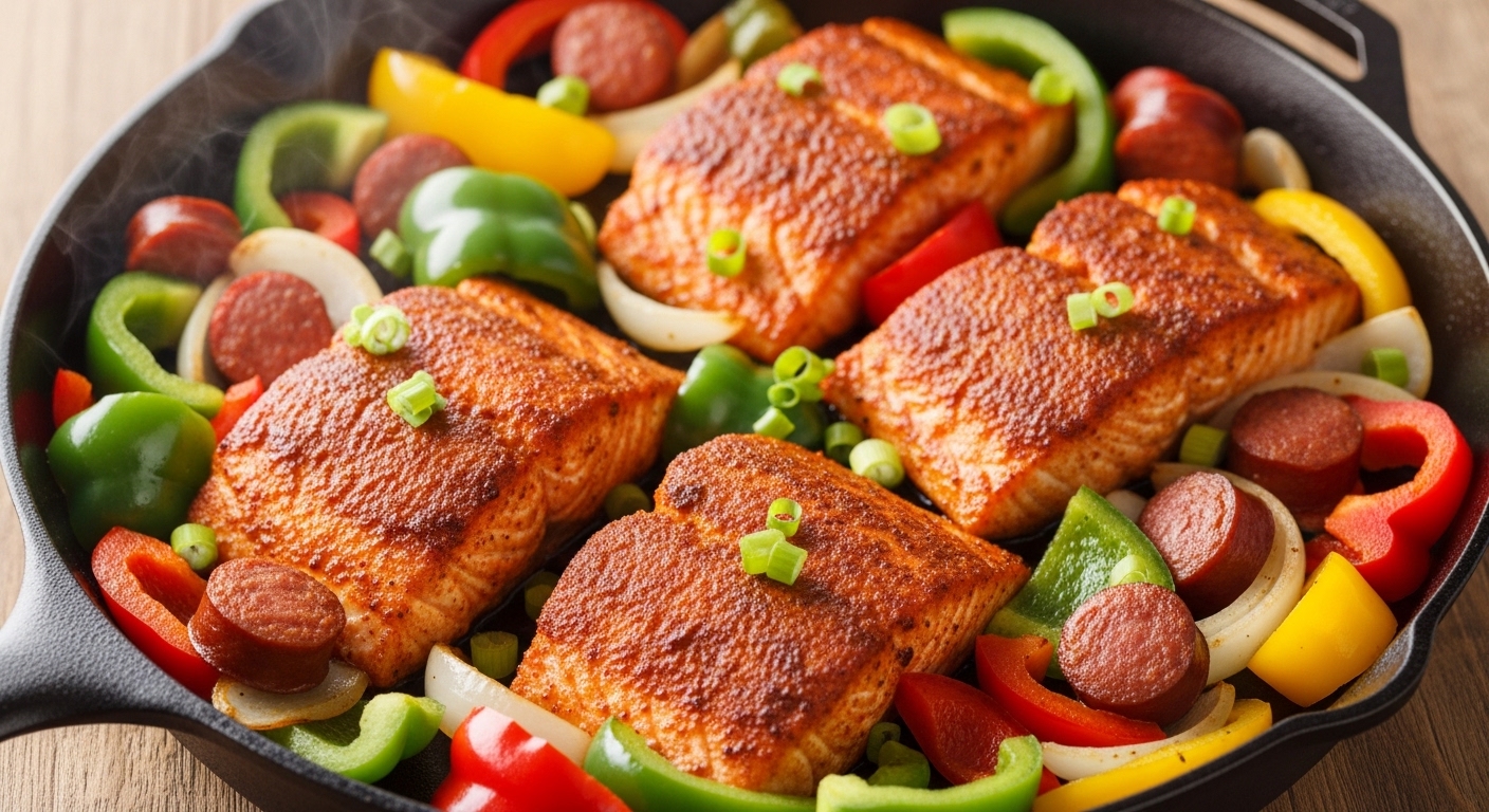 Keto Cajun Salmon Skillet: A Bold, Low-Carb Meal in Minutes