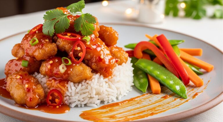 Sweet Chili Chicken Plate: A Fiery-Sweet Sensation That’s Anything But Bland