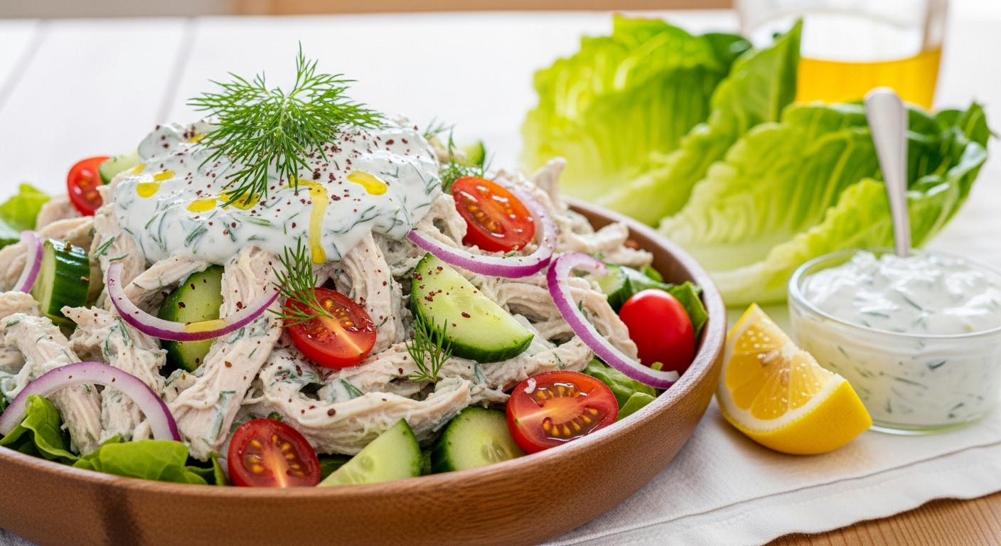 The Ultimate Keto Tzatziki Chicken Salad: A Low-Carb Mediterranean Delight