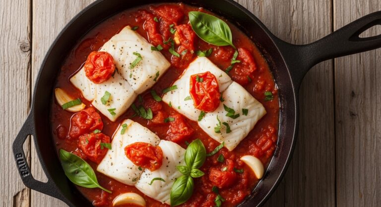 Rustic Tomato Cod: A Hearty, Flavorful Dish That’s Easy to Make