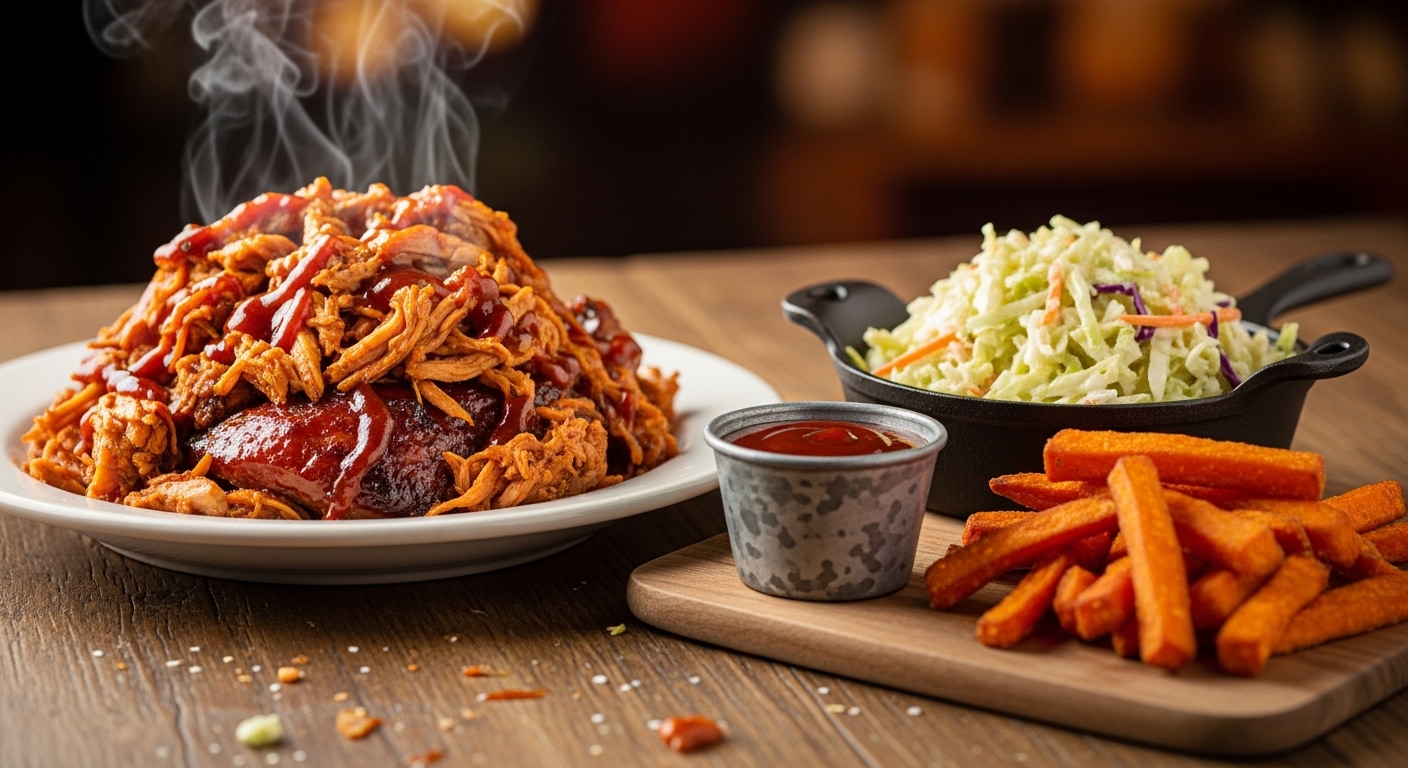 Pulled Chicken BBQ Plate: A Smoky, Juicy, and Irresistible Comfort Classic