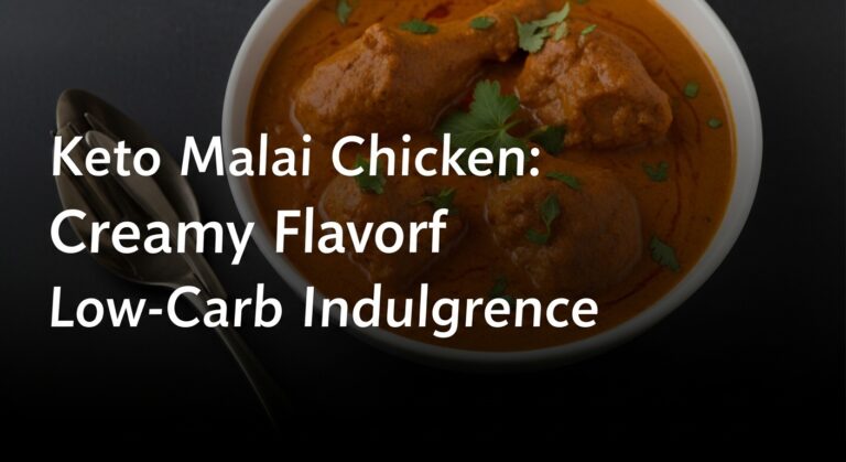 Keto Malai Chicken: Creamy, Flavorful, and Low-Carb Indulgence