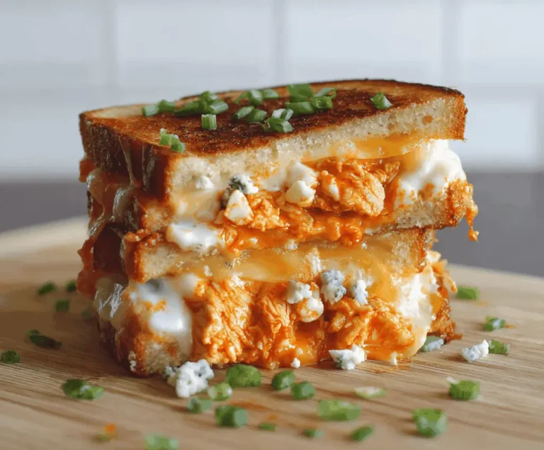 Easy Buffalo Chicken Grilled Cheese Recipe