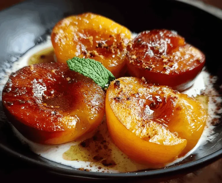 Easy Pan Fried Peaches With Honey Glaze
