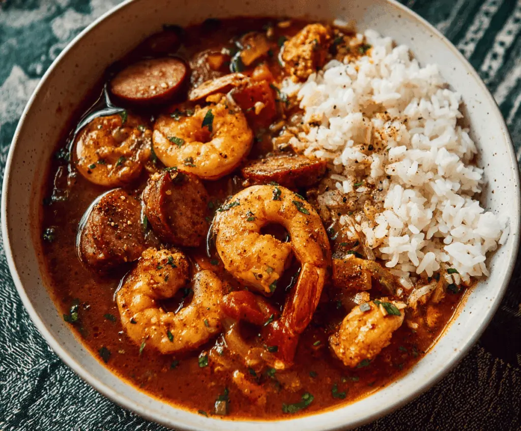 Easy Shrimp and Sausage Gumbo Recipe