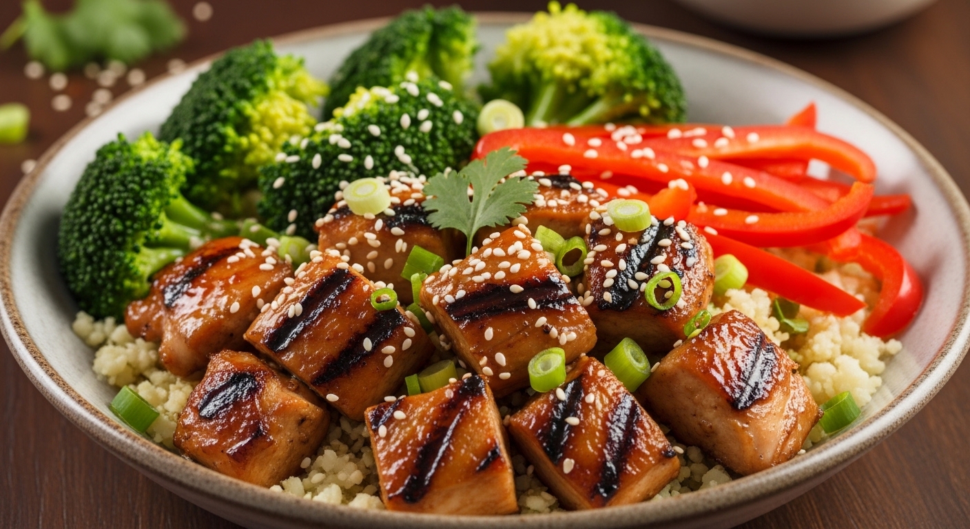 Keto Teriyaki Chicken Bowl: A Flavor-Packed Low-Carb Delight