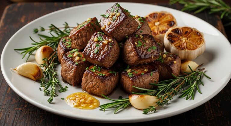 Garlic Steak Bites Plate: A Savory Symphony of Flavor and Texture