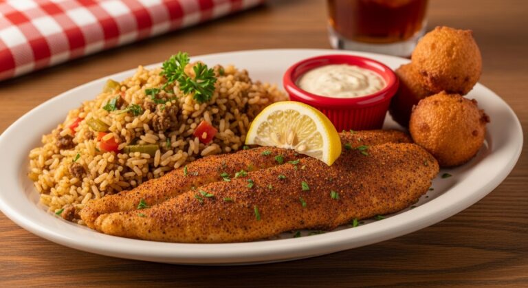Cajun Catfish Plate: A Bold, Flavorful Southern Delight