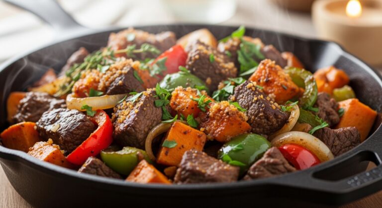 Sweet Potato Beef Skillet: A Hearty, Flavor-Packed One-Pan Wonder