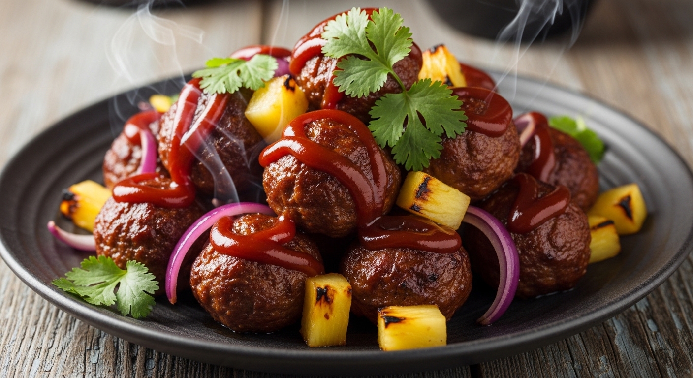 BBQ Meatball Plate: A Smoky, Savory Feast You Can’t Resist