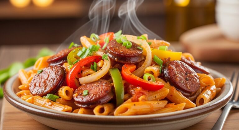 Cajun Sausage Pasta: A Hearty, Flavor-Packed One-Pot Wonder