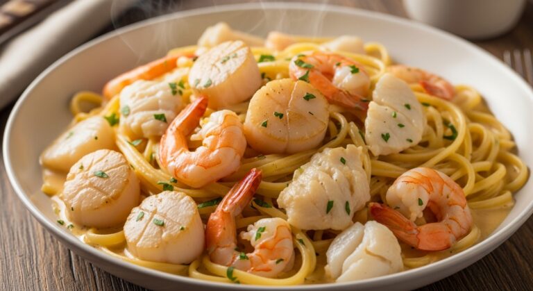 Creamy Seafood Pasta: A Luxurious, Comforting Dish That Melts in Your Mouth