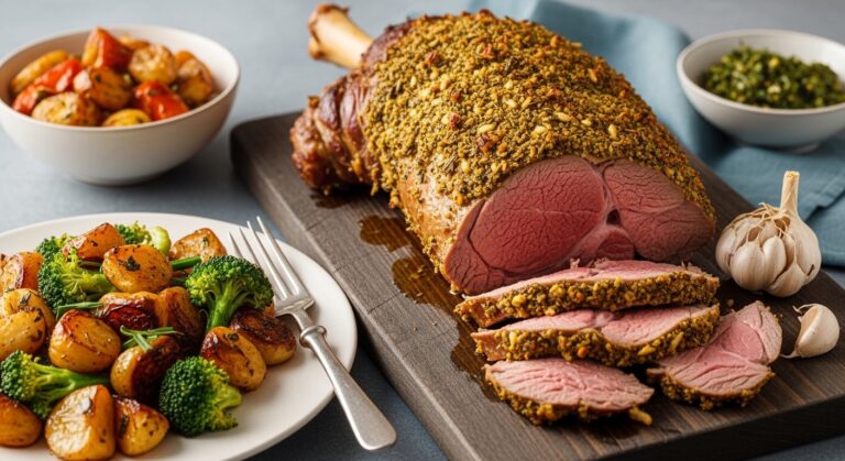 Garlic Roast Lamb Plate: A Flavorful Journey Through Mediterranean Flavors
