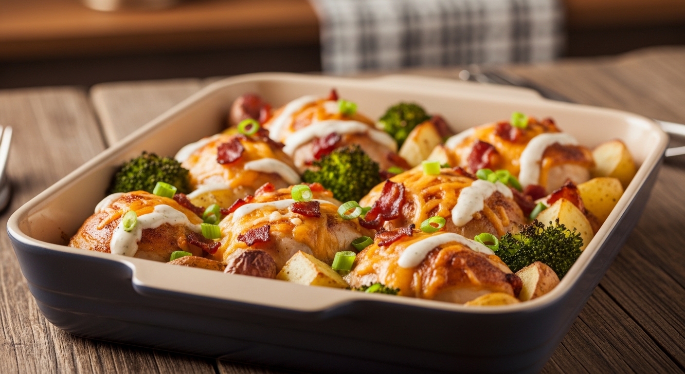 Ranch Chicken Bake: A Flavor-Packed One-Pan Dinner You’ll Crave Again and Again