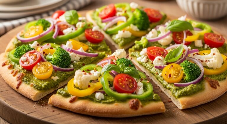 Pesto Veggie Pizza: A Fresh, Flavorful Twist on Classic Italian Comfort