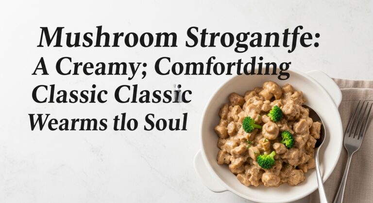 Mushroom Stroganoff: A Creamy, Comforting Classic That Warms the Soul