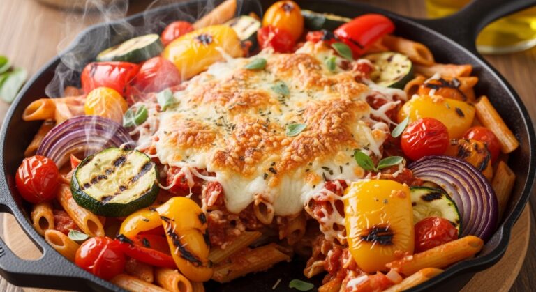Grilled Veggie Pasta Bake: A Smoky, Savory One-Pan Wonder That Satisfies Every Craving
