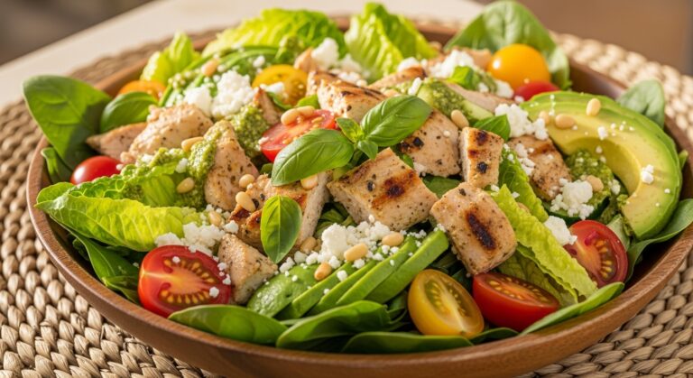 Keto Chicken Pesto Salad: A Flavorful, Low-Carb Powerhouse