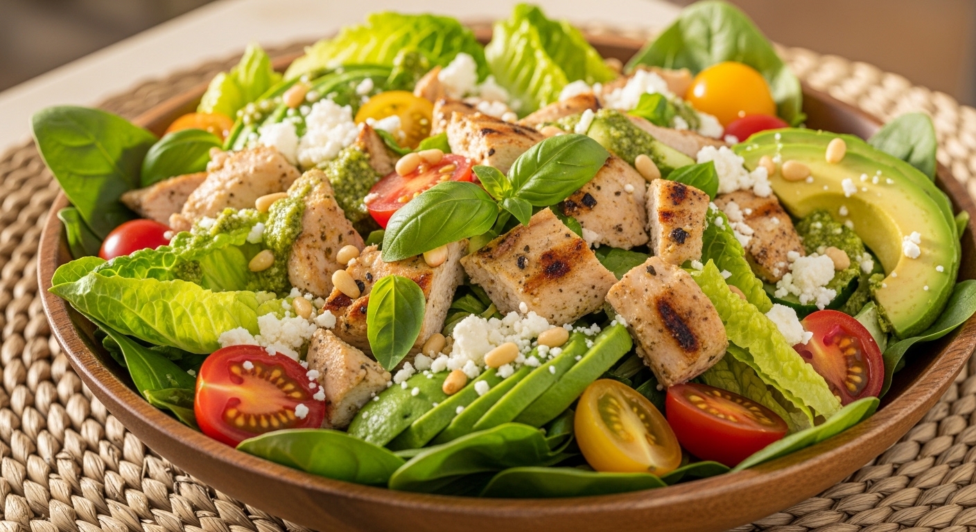 Keto Chicken Pesto Salad: A Flavorful, Low-Carb Powerhouse