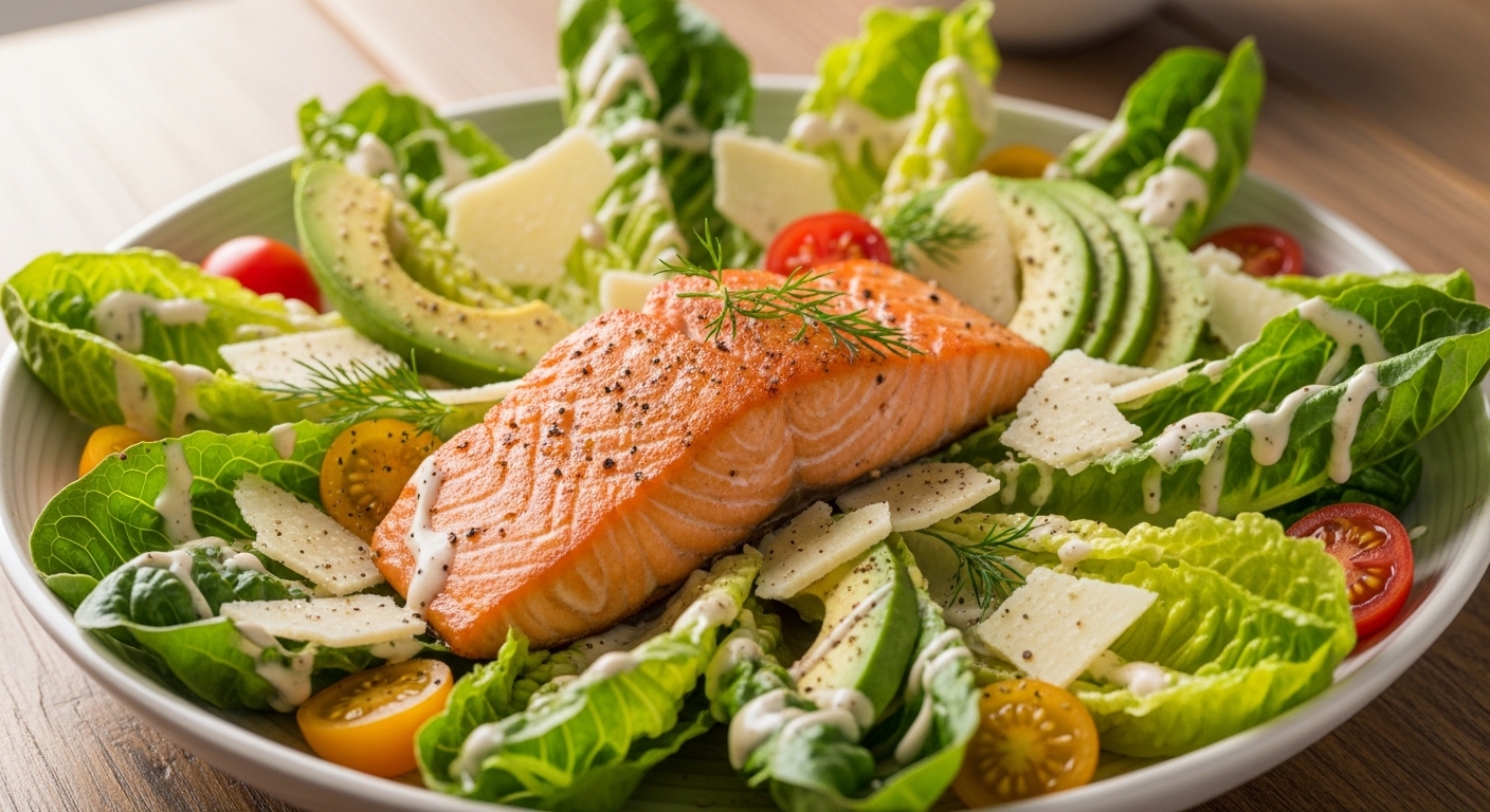 Keto Salmon Caesar Salad: A Low-Carb Delight That Satisfies Every Craving