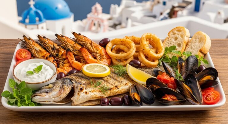 Santorini Seafood Plate: A Mediterranean Delight You Can Make at Home