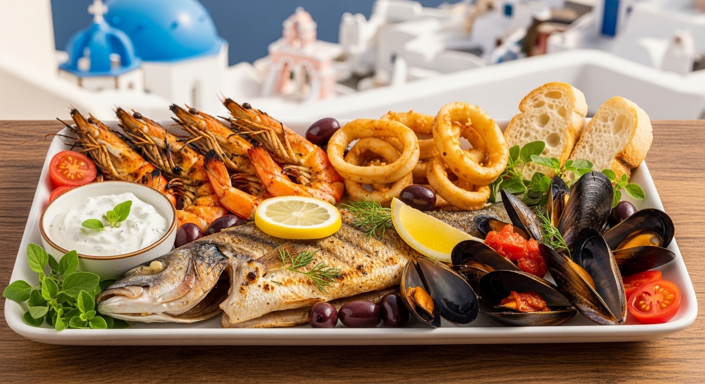 Santorini Seafood Plate: A Mediterranean Delight You Can Make at Home