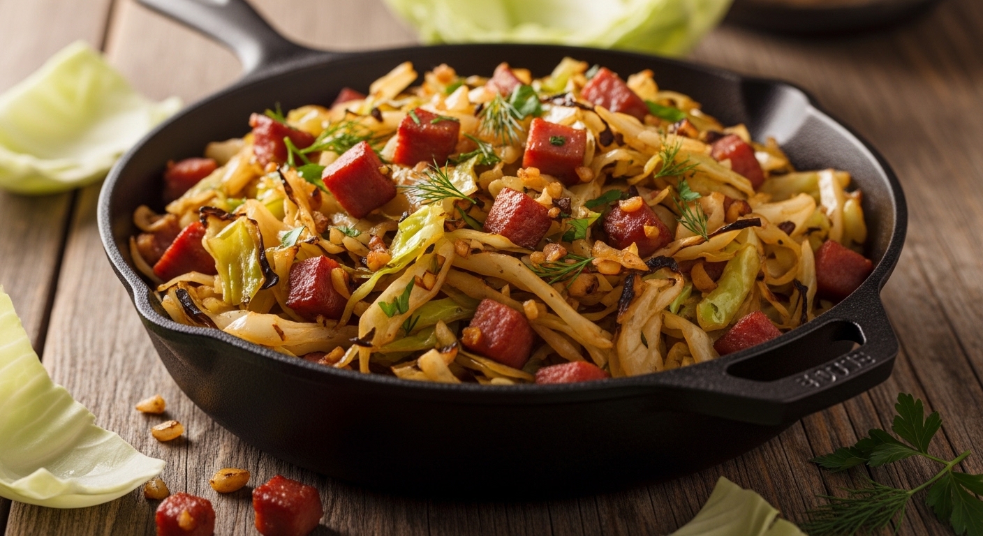 Keto Ham and Cabbage Skillet: A Flavorful Low-Carb Comfort Meal