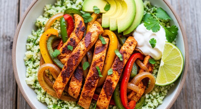 The Perfect Keto Chicken Fajita Bowl: A Flavorful, Low-Carb Meal That Satisfies Every Craving