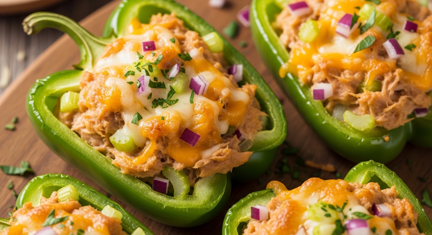 Keto Tuna Melt Stuffed Peppers: A Low-Carb Twist on a Classic Comfort Food