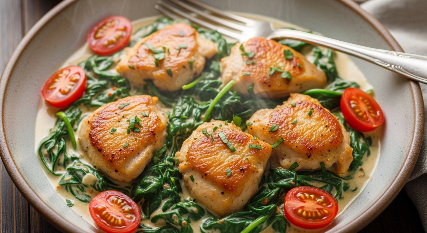 Keto Creamy Spinach Chicken – A Flavorful, Low-Carb Dinner You’ll Crave