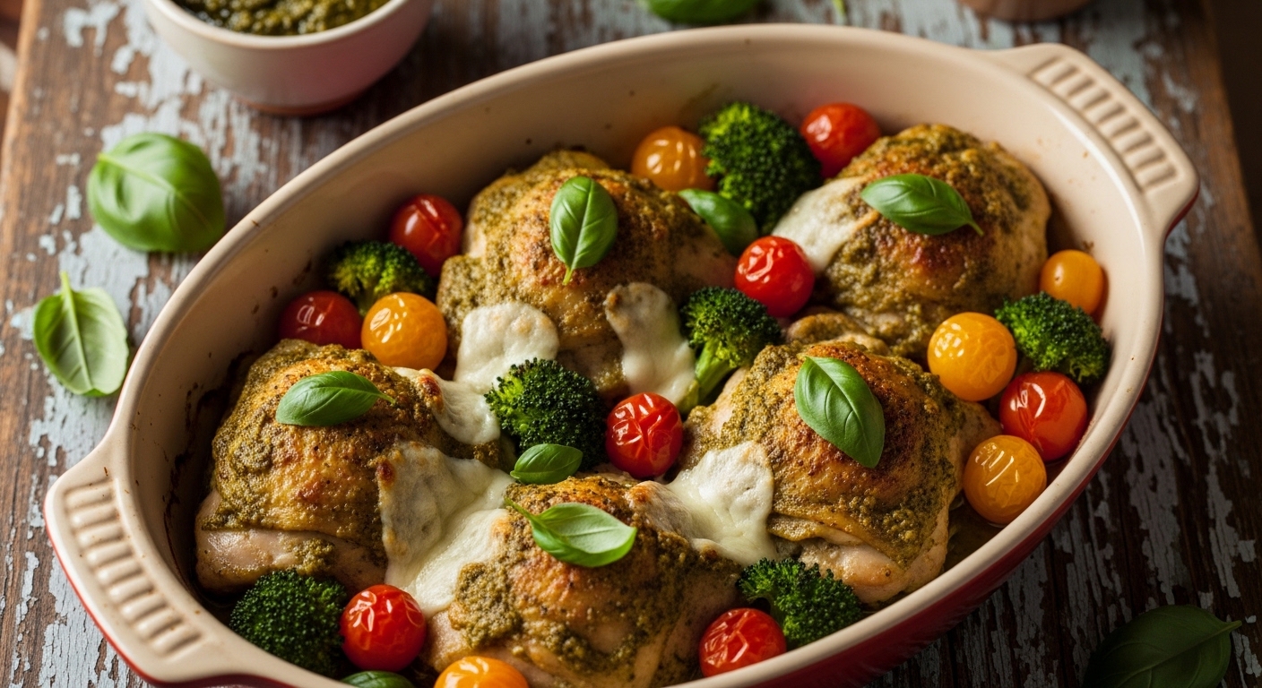 Keto Pesto Chicken Bake: A Flavorful, Low-Carb Dinner That Satisfies