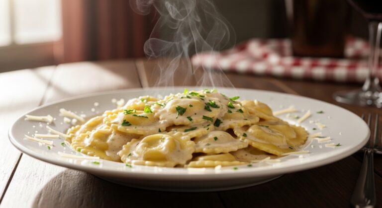 Ravioli Alfredo: Creamy, Comforting Italian-Inspired Pasta Perfection