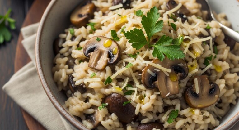 Mushroom Risotto: Creamy Comfort with Earthy Flavor