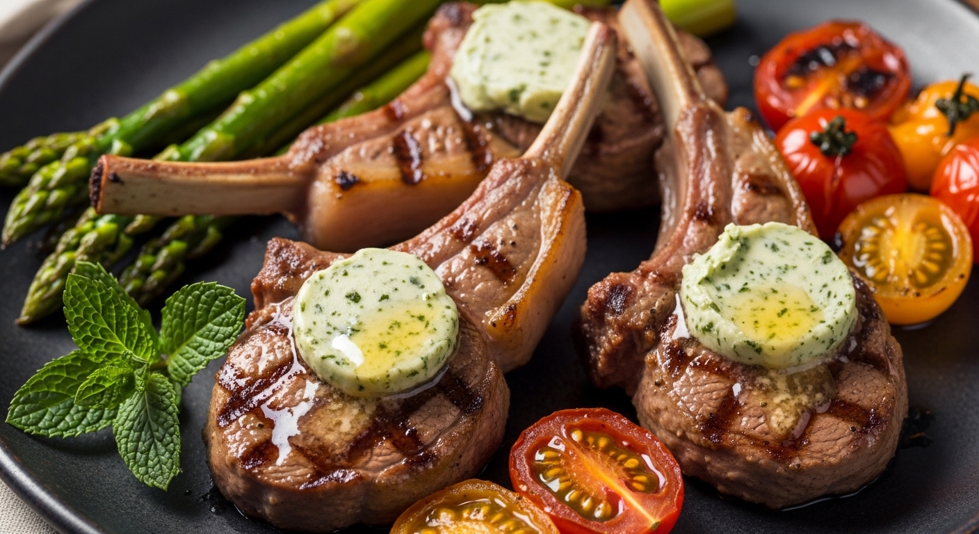 Keto Lamb Chops with Mint Butter: A Flavorful Low-Carb Indulgence